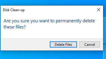 How to run system file cleanup