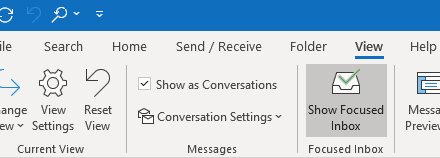 How to arrange email conversation in Outlook?