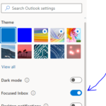How to turn on the Focus tab on Outlook?