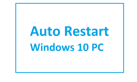 How to set up Auto Restart from Task Scheduler in Windows 10 PC