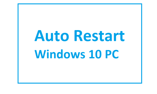 How to set up Auto Restart from Task Scheduler in Windows 10 PC