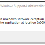 How to remove the pop up windows unknown exception software (0xe0434352) ?