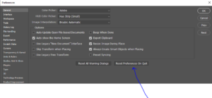 Photoshop Preferences Reset