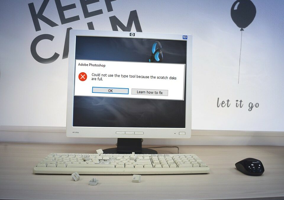 How to fix Photoshop error: “Could not use the type tool  because the scratch disks are full”