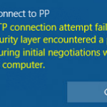 Solved: The L2TP connection attempt failed because the security layer encountered a processing error during initial negotiations with the remote computer