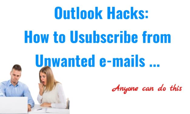 Unsubscribe from Newsletters and Subscription e-mails in Outlook: A Quick and Easy Guide
